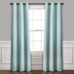 Lush Decor Absolute Blackout Window Curtain Panel Pair - 38"W x 84"L - Blue