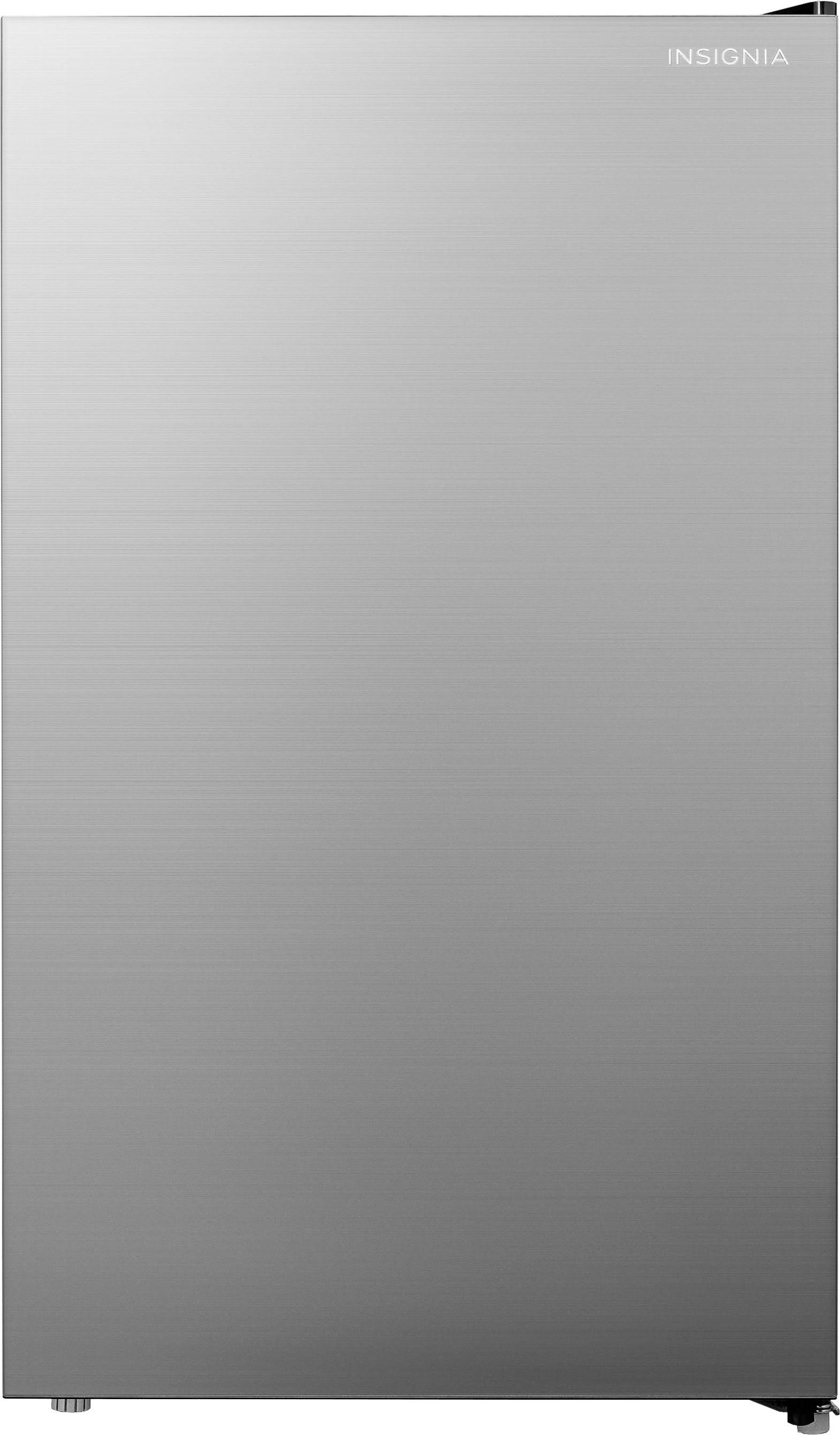 43a7459eb7f9eefb0ff03ae97de19725cd7aa379745db5d64ecca54d586e8504.jpg Insignia - 4.4 Cu. ft. Mini Fridge with Glass Door - Gray - Image 1