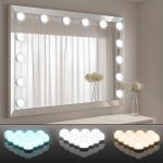 Pretmess LED Vanity Lights for Mirror, Hollywood Style Vanity Lights with 14 Dimmable Bulbs, Adjustable Color & Brightness, USB Cable, Mirror Lights