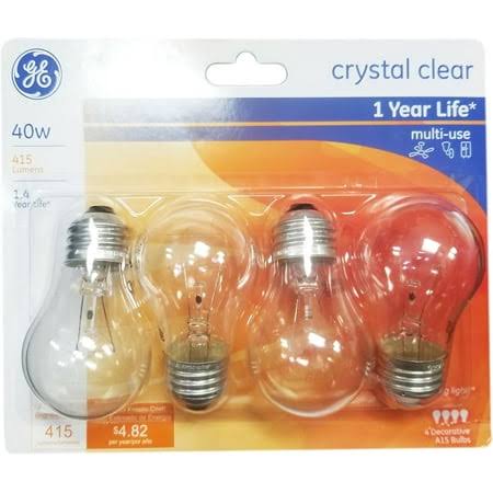 43df87538f8a62a8ad7f87a95d46e1552fb599bdb43d7afe4d7cde39cbff4473.jpg GE Ceiling Fan Bulb, 40W, 4pk - Image 1