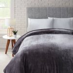 Better Homes & Gardens Luxury Velvet Plush Blanket, Twin, Gray