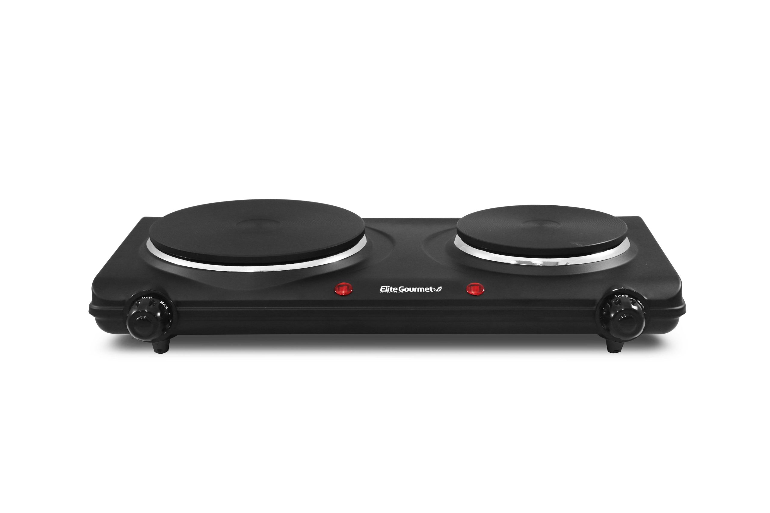 4403e391b4433e3f8acd3d4fa491e5395a07490bc01519352ef825328018e9b2-1.jpg Elite Cuisine Electric Double Cast Burner Hot Plate - Black - Image 1
