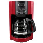 12-Cup Programmable Coffee Maker with Rapid Brew System in Red