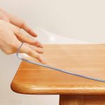 Splendeful PVC Clear Table Protector - Multisize Thick Transparent Plastic Desk Cover, Rectangular Night Stand, Office & Computer Desk, Sofa Child