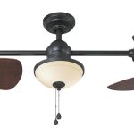 Harbor Breeze Twin Breeze II 74-in Oil-Rubbed Bronze Outdoor Downrod Ceiling Fan