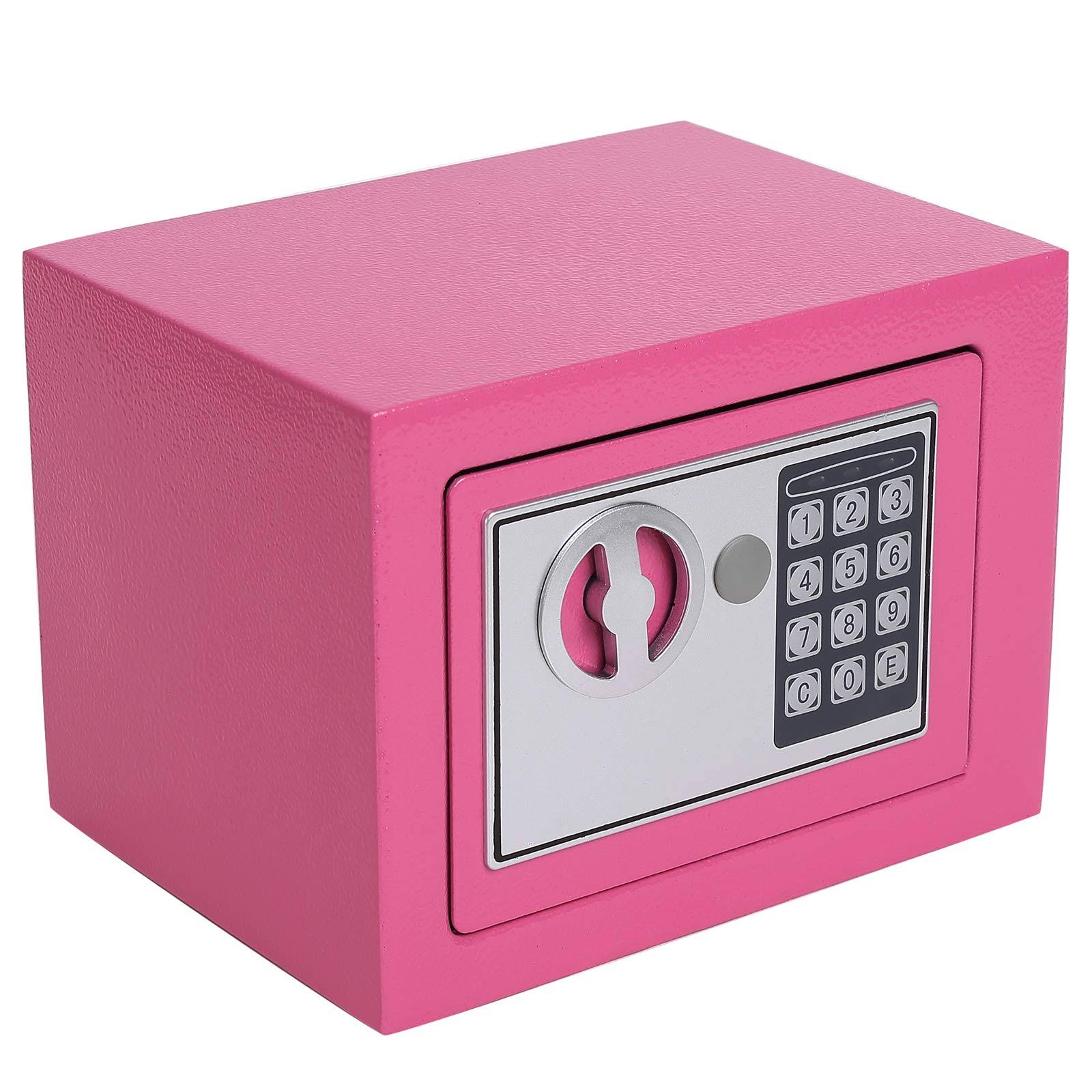 4479be800f090f8e881c2eaab4035c940dd88df9921a8f450e98a53465198d39.jpg Heroecol Key and Electronic Security Safe Box Digital Deposit Box for Home Office Hotel Business Lock Box for Cash Jewelry Stora - Image 1