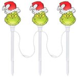 24 inch Tall Christmas Light Show The Grinch White Pathway Lighting Decoration