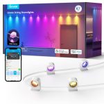 Govee RGBIC String Downlights, Smart LED String Lights Works with Alexa, Color Changing Indoor Wall Light Fixture for Party, New Year & Daily,Music