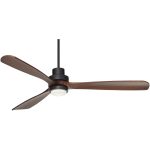66" Casa Vieja Delta-Wing XL DC Industrial Indoor Ceiling Fan with LED Light Remote Control Matte Black Walnut Opal Glass for Living Room Kitchen