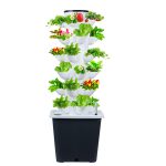 Hydroponics Growing System 30-Holes Vertical Garden Planter Indoor Smart Garden Kit with Pump and Movable Water Tank Vegetable Plant Gift for