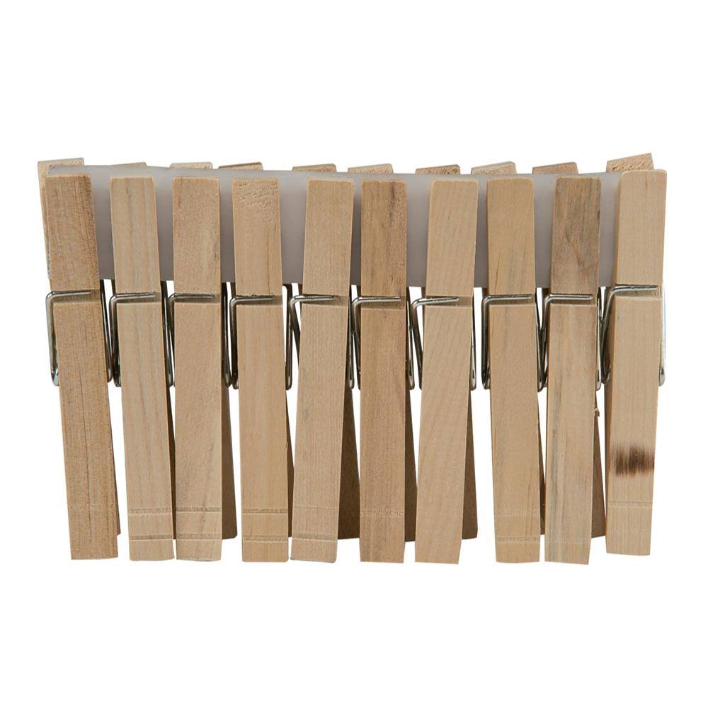 Clothespins, Wood, 50 pk., Honey Can Do, Dry-01375