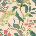 Rifle Paper Co. Peacock Wallpaper - Light Pink
