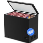 Kismile 7.0 Cubic Feet Chest Freezer with Removable Basket Free Standing Top Open Door Compact Freezer with Adjustable Temperature for Home/Kitchen