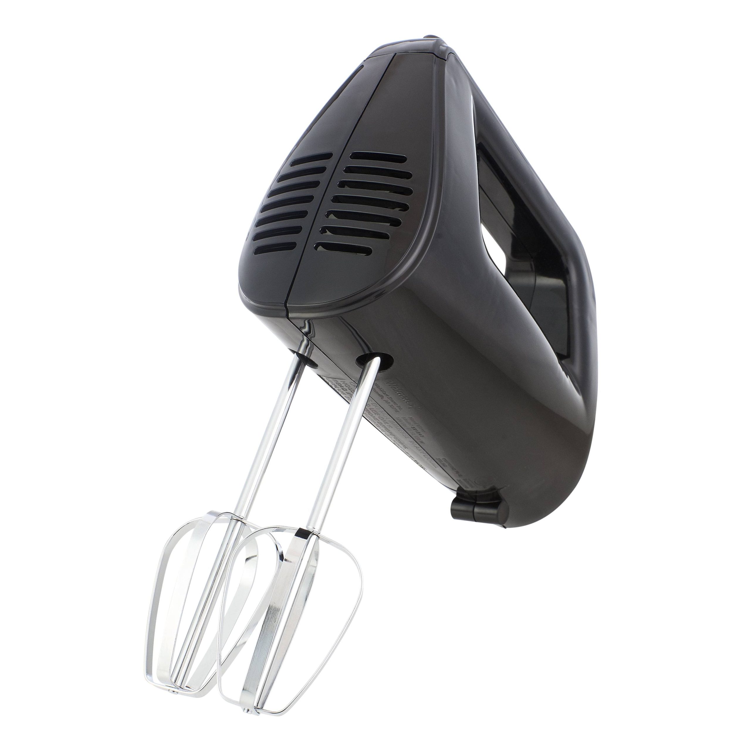 44f56efe5da29675589964ee8f120daa335fbae6d70adab04dea2755fa7e31b1.jpg Mainstays 5-Speed Corded Hand Mixer, Black - Image 1