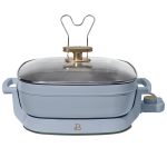 Beautiful 5-in-1 Electric Expandable Skillet, Cornflower Blue by Drew Barrymore, Up to 7 qt (Cornflower Blue)