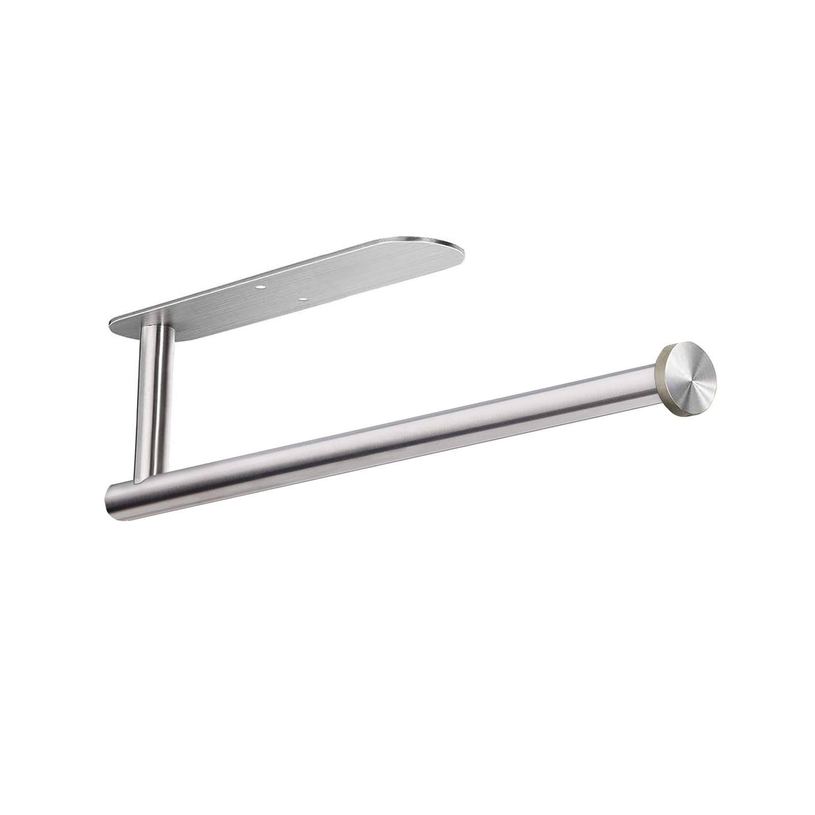 451fec5826a5b36b048df380ffcff0cd116ed73c26b7ee2b2faa2184a654ba79.jpg Paper Towel Holders for Kitchen,Paper Towels Bulk- Self-Adhesive Under Cabinet,Both Available in Adhesive and Screws,Stainless Steel - Image 1