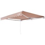 VEVOR Manual Retractable Awning 10 x 8 ft. Outdoor Patio Awning Retractable Sun Shade