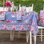 Cottage Rose Tablecloth /, Floral 100% Cotton, Size 60x90 | April Cornell | Square Tablecloths for Tablescaping