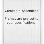 Meniacle Products Custom Size Window Screen Kit (White) Assembly Required