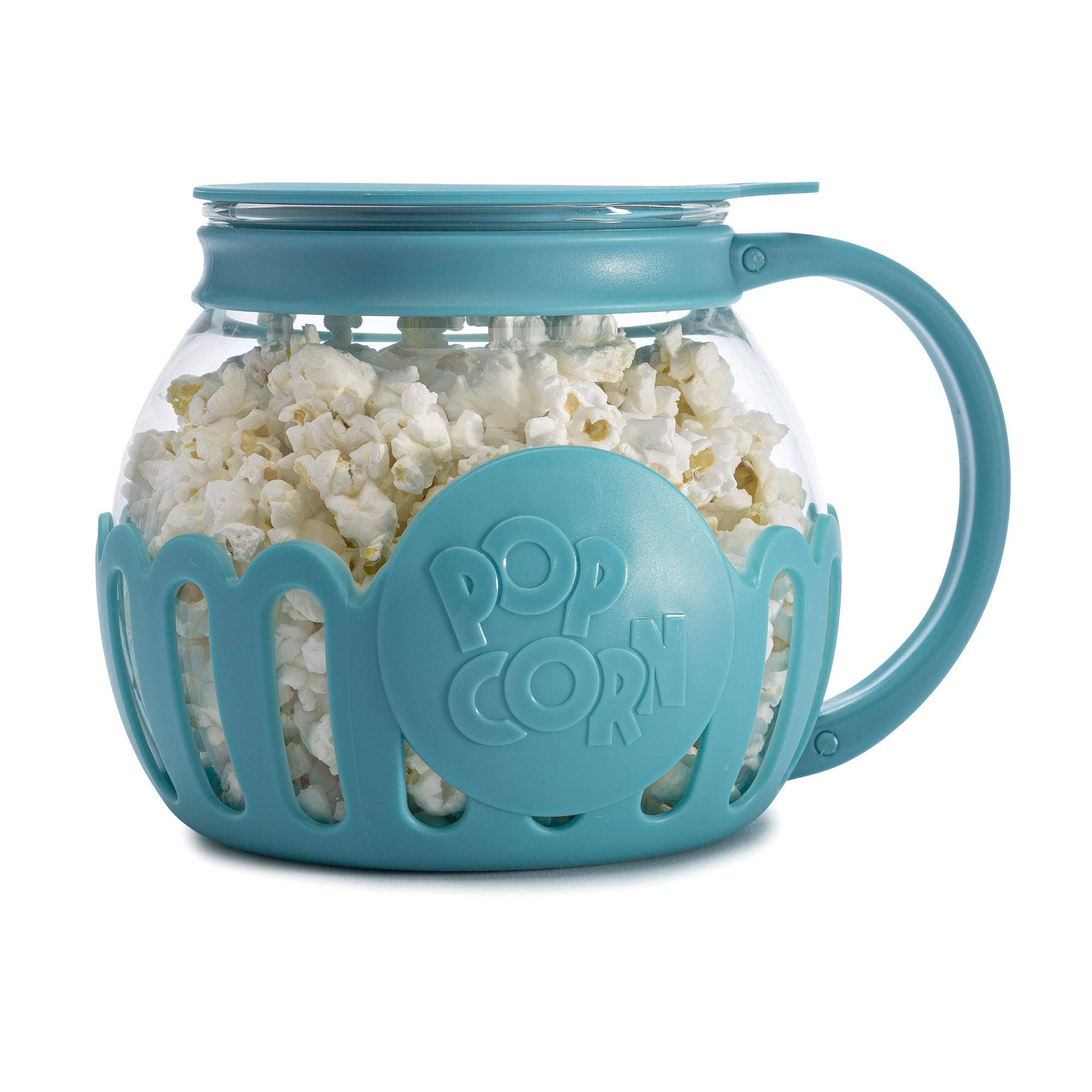 455105d087d7fcd585c8441dee125cc4c3652a2accad8ccbbf75da5f80164f4e.jpg Ecolution Patented Micro-Pop Microwave Popcorn Popper with Temperature Safe Glass 3-in-1 Lid Measures Kernels and Melts Butter Made Without BPA Dishwa - Image 1
