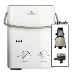 Eccotemp L5 Point-of-Use Outdoor Tankless Portable Water Heater with Flojet Pump and Strainer - Liquid Propane - 1.5 GPM