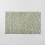 21"x34" Textured Bath Mat Teal - Casaluna