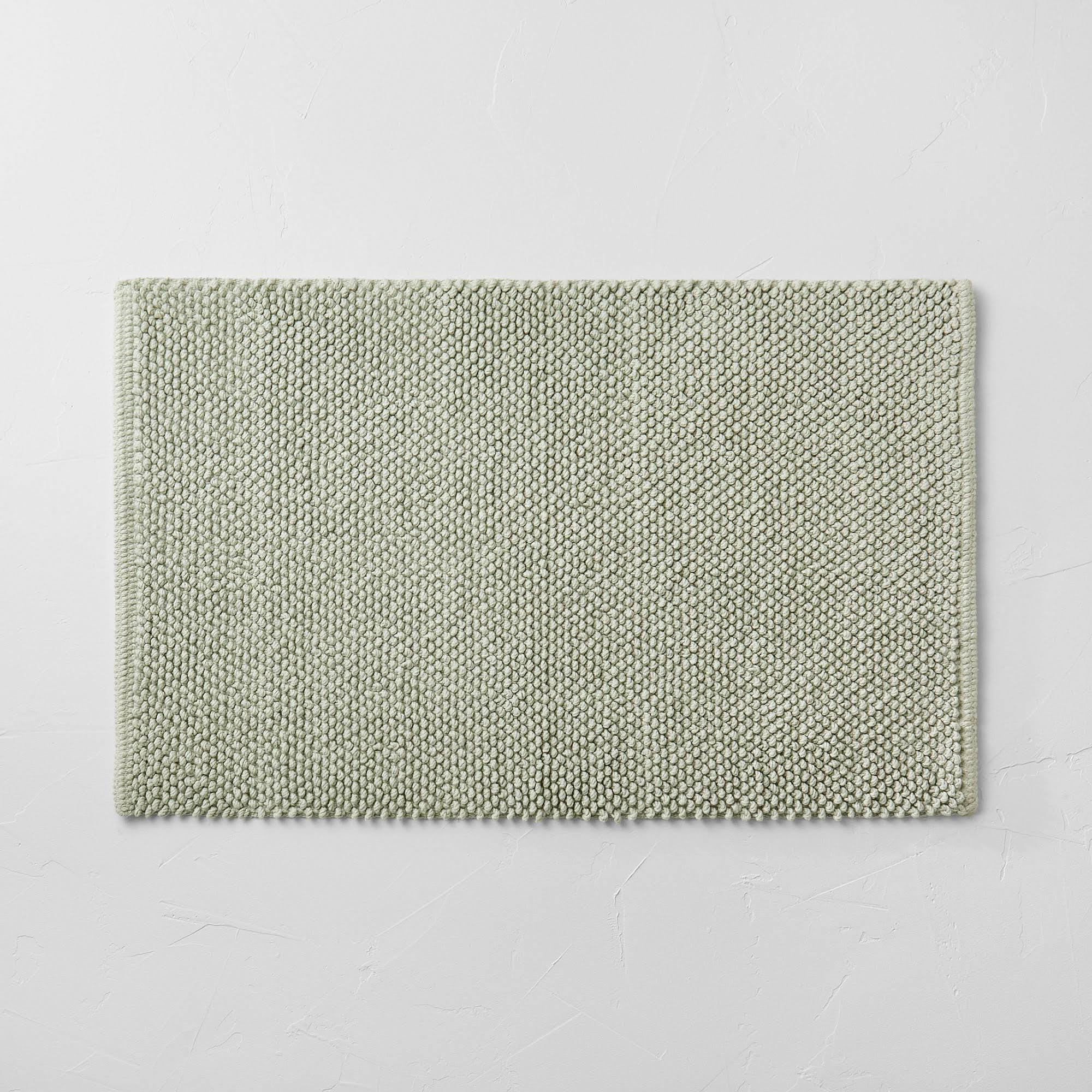 456b4baf3294a71e8553cc49e32186a3c5b39a3942778585fa1d11212269beb2.jpg 21"x34" Textured Bath Mat Teal - Casaluna - Image 1