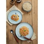 Paytan Stoneware Dinnerware Sets, 12-Piece Dish Set Color: Smoky Blue