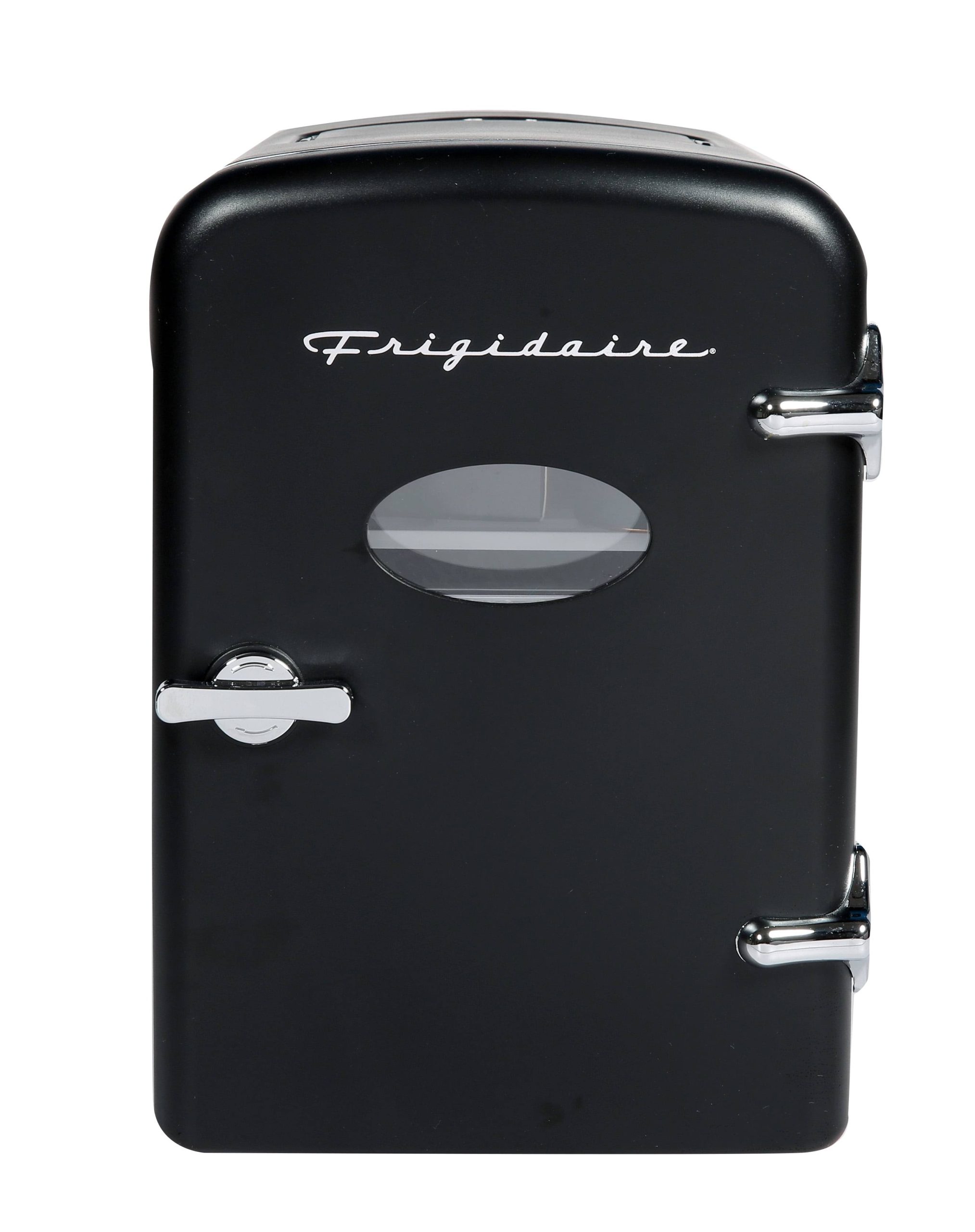 4585da0e5f1fe19605c6fc7ea2458a04aa8cf7f557c7c17364f5056a4bdd4b6d.jpg Frigidaire Portable Retro Extra Large 9-Can Mini Fridge Efmis175, Black - Image 1