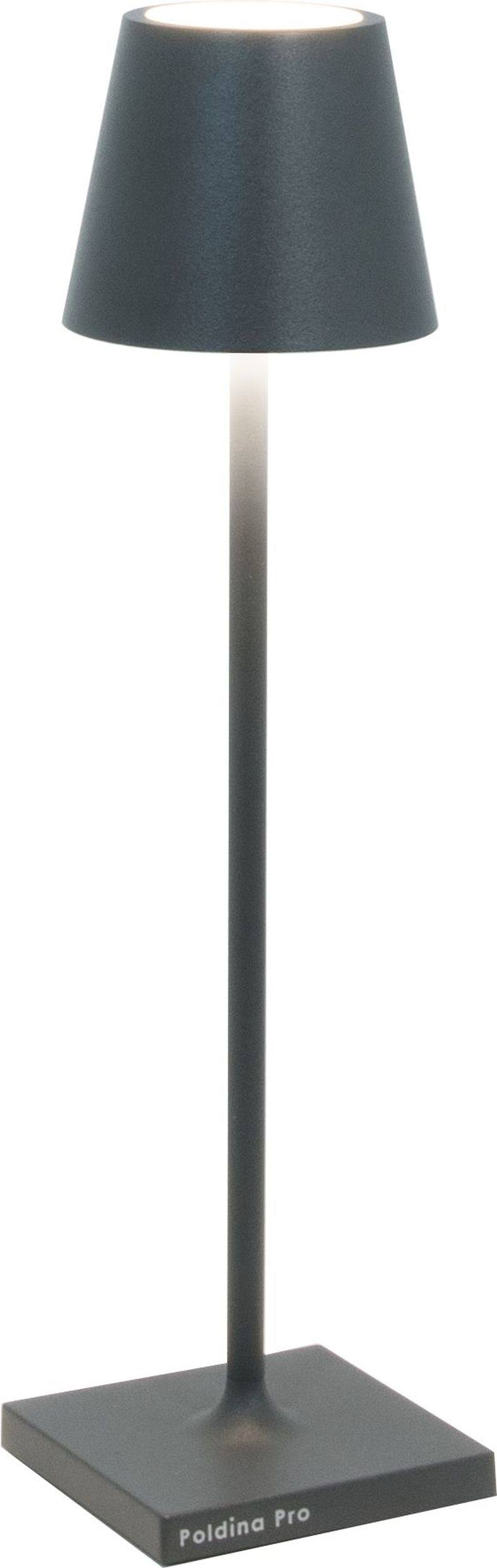 45a629b749ffda3adca5aef2218fbd4141b5833982fdc43a7e93e6fd9abc5344.jpg Zafferano Poldina Pro Micro Rechargeable Table Lamp - Dark Grey - Image 1