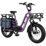 Fucare Libra 750W Electric Bike for Adults 20MPH 48V 20ah LG Lithium Battery Ebike with Full Suspension Color Display 20"*4.0" All - Terrain Fat Tire 7 Speed