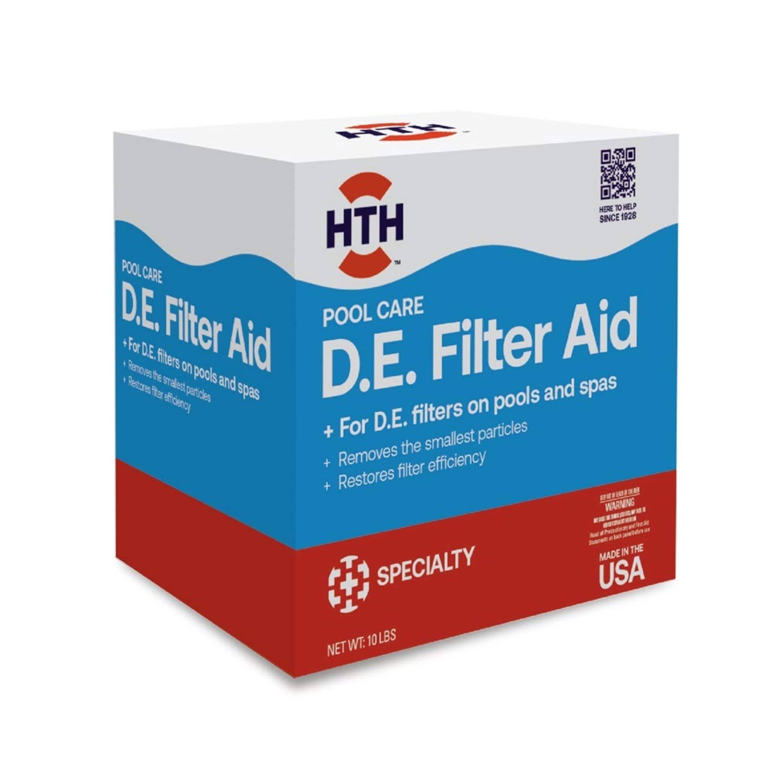 45d8beff6aadc8bf035d2bab7ff18e7b665f1b9d2397a216374599bcc0ebfd64.jpg Hth Pool Care 10 lb. D.E. Filter Aid - Image 1