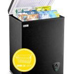 3.5 Cubic Feet Chest Freezer Small Deep Freezers with 7 Gears Temp Control Office Dorm Kitchen White