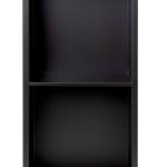 Alfi Brand ABNC1224-BLA 12 x 24 in. Stainless Steel Vertical Double Shelf Bath Shower Niche, Black Matte