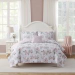Simply Shabby Chic Azure Floral Quilt Set, King (4-Piece)