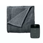 Sunbeam Full Size Electric LoftTec Heated Slate Blanket with Wi-Fi Connection
