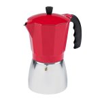 IMUSA 3-Cup Espresso Maker - Aluminum & Red