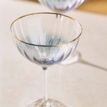 Waterfall Coupe Glasses, Set of 4 by Anthropologie, Size: S/4 Coupe