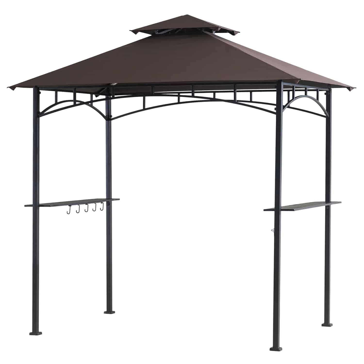 471ba35008ac7c0523fe5c8074eec2113cebfdfeacc98be4bd350fa9a30ca096.jpg Living Accents 8 x 5 ft. Polyester Grill Gazebo - Image 1
