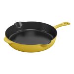 Staub Cast Iron - Fry Pans/ Skillets 8.5-Inch, Traditional Deep Skillet, Citron