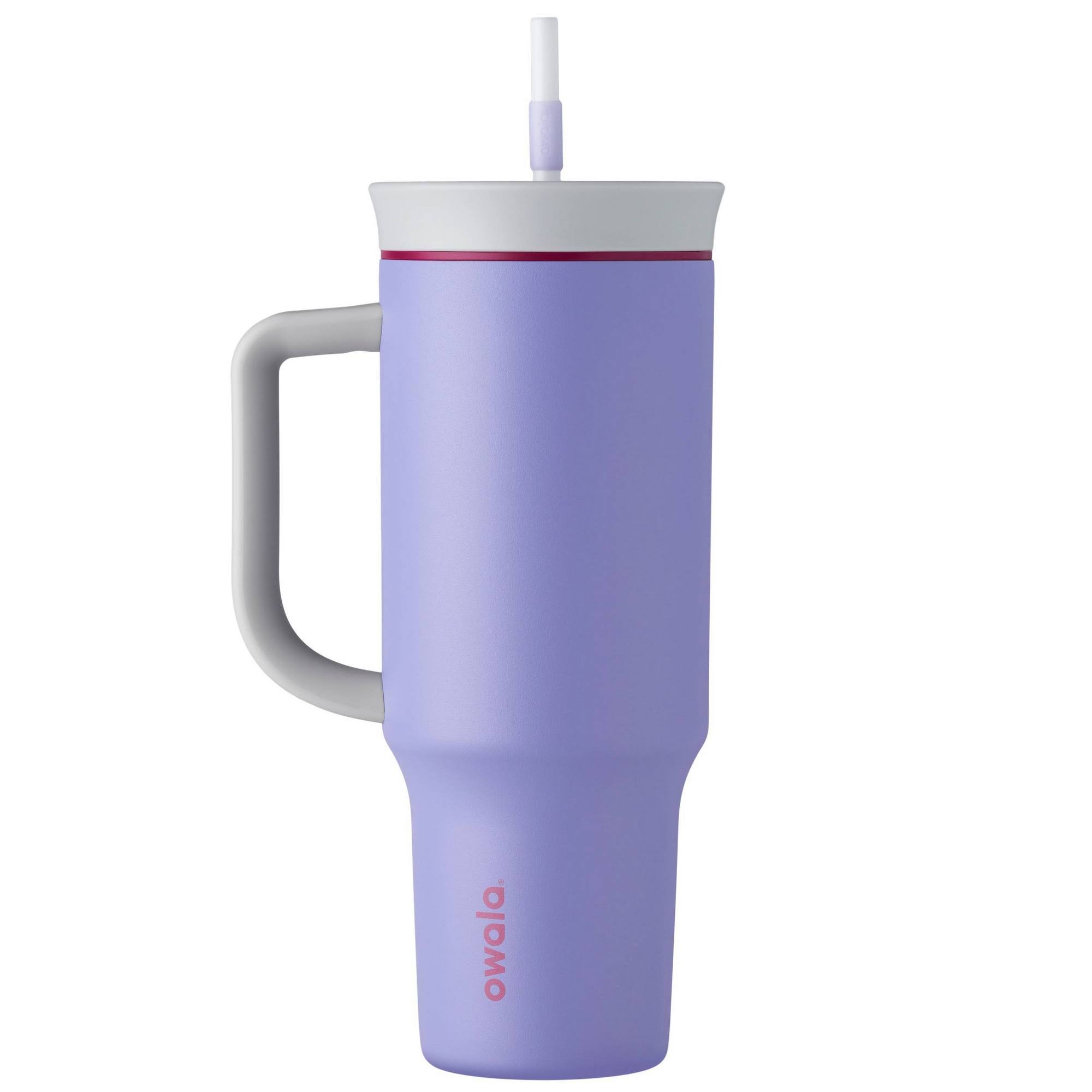 4750378f0bc6e6ff2fbc07e02cd320041222cf1025fda8f2c530b958c5b3703c.jpg Owala 40oz Stainless Steel Tumbler with Handle - Whimsical Daydream - Image 1
