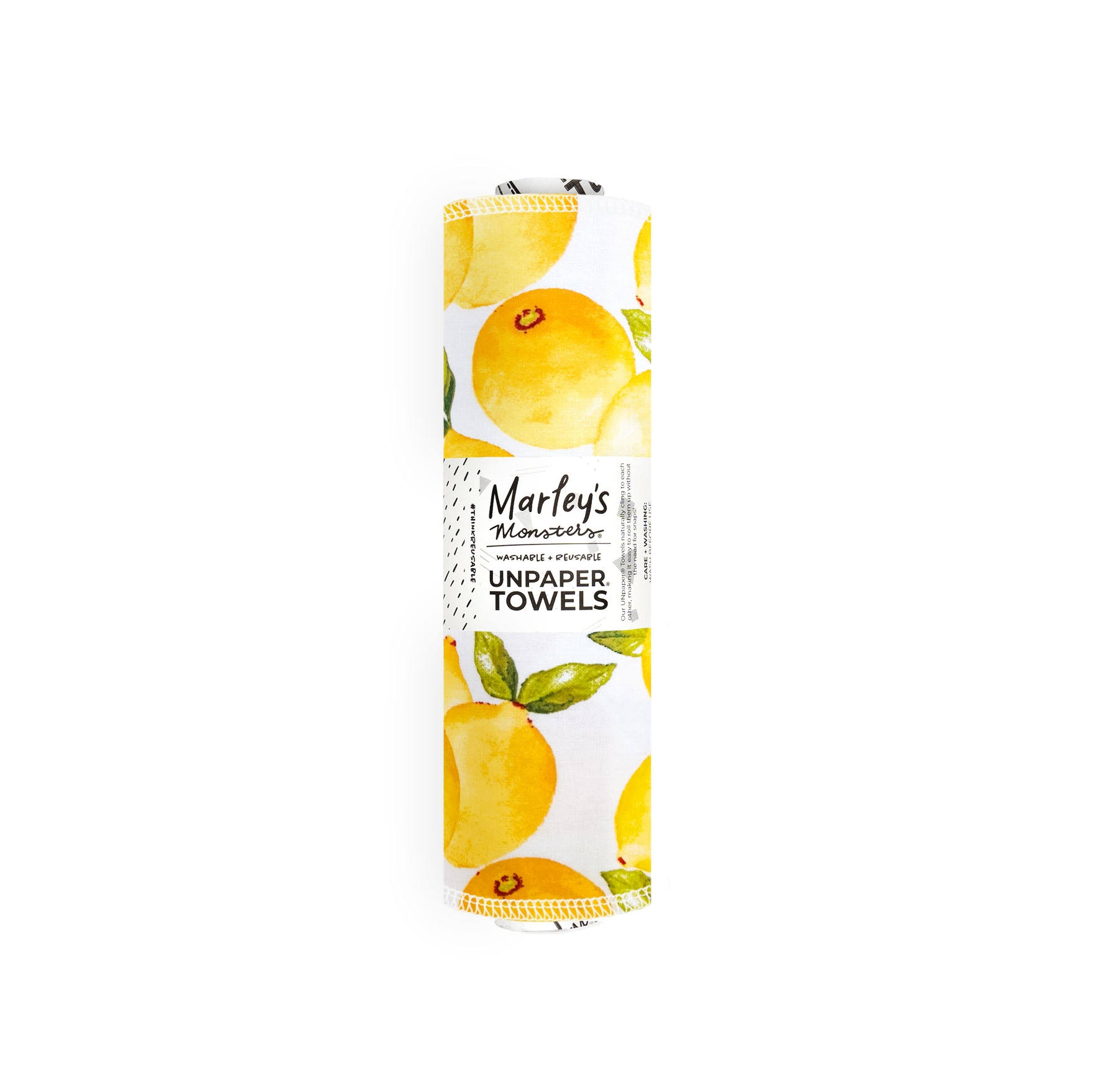 476be9f574b94b64b0c1368645ae3fad5d56c3c8f2dbbe7b91b1bf88be702fc5-1.jpg Marley's Monsters Vintage Lemons Rolled Unpaper Towels - Image 1