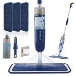 SDARISB Mcrofiber Spray Mop for Floor Cleaning Wet Dry 360 Degree Spin Dust Home Kitchen Hardwood Floor Flat Mops with 500MLRefillable Bottle Include