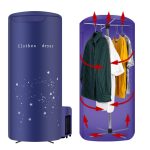 Nekithia Clothes Dryer Portable Travel Mini 900W Dryer Machine,Portable Dryer for apartments,New Generation Electric Clothes Drying