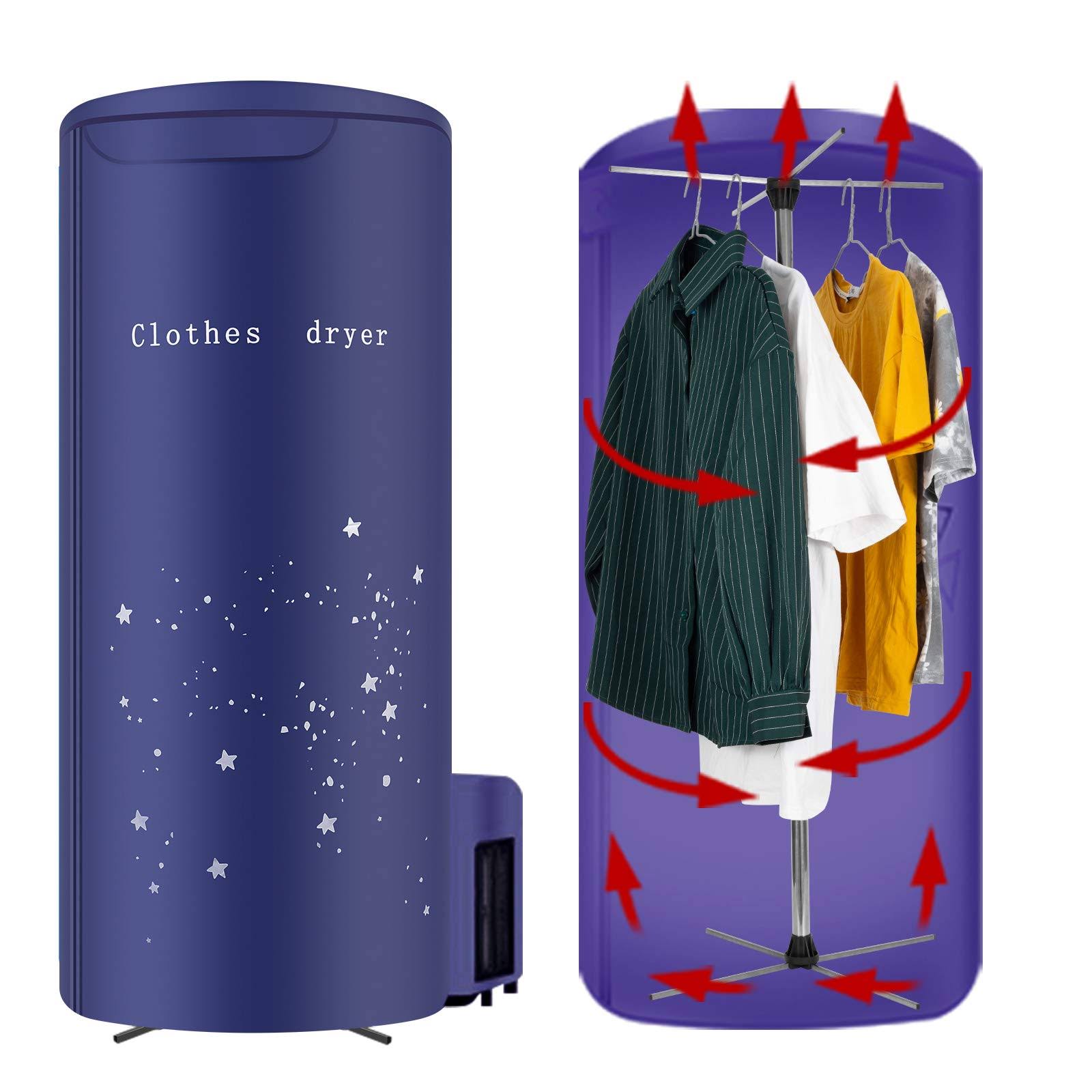 47842cf9068f1c092564a3e6b7677c2074606c7aaaf9e925dc6315a2407e9860.jpg Nekithia Clothes Dryer Portable Travel Mini 900W Dryer Machine,Portable Dryer for apartments,New Generation Electric Clothes Drying - Image 1