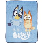 Bluey Again 46 inchx60 inch Microfiber Throw Blanket, Size: 46 x 60