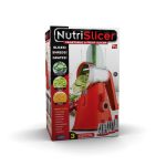 As Seen On TV NutriSlicer 3 in 1 Countertop Vegetable and Fruit Slicer, Red
