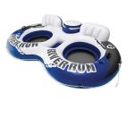 Intex Inflatable River Run II Double Seater Pool Lounge, White