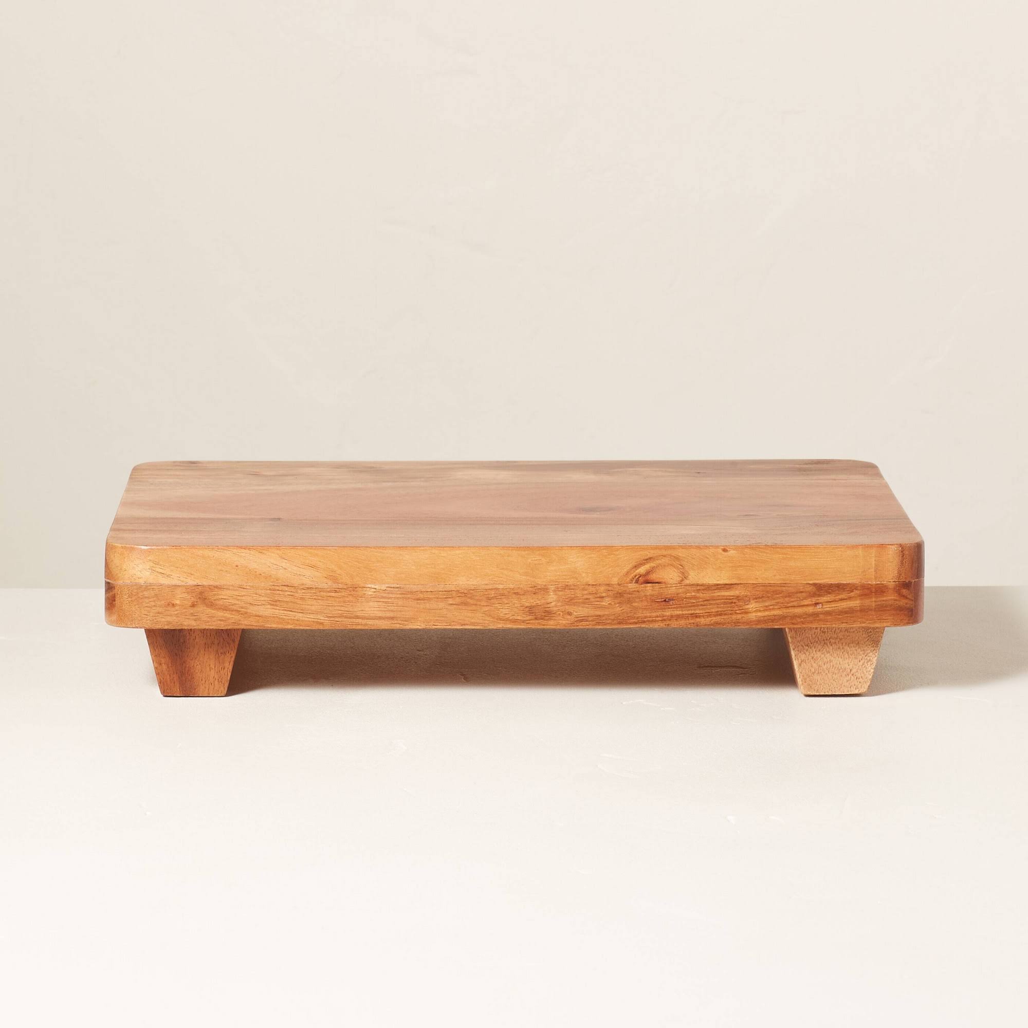 47bdc344126977ff69c6f971f08213d5e21b3692f24a868939174f1e65bef167.jpg 10"x13" Footed Wood Serving Trivet Brown - Hearth & Hand with Magnolia - Image 1
