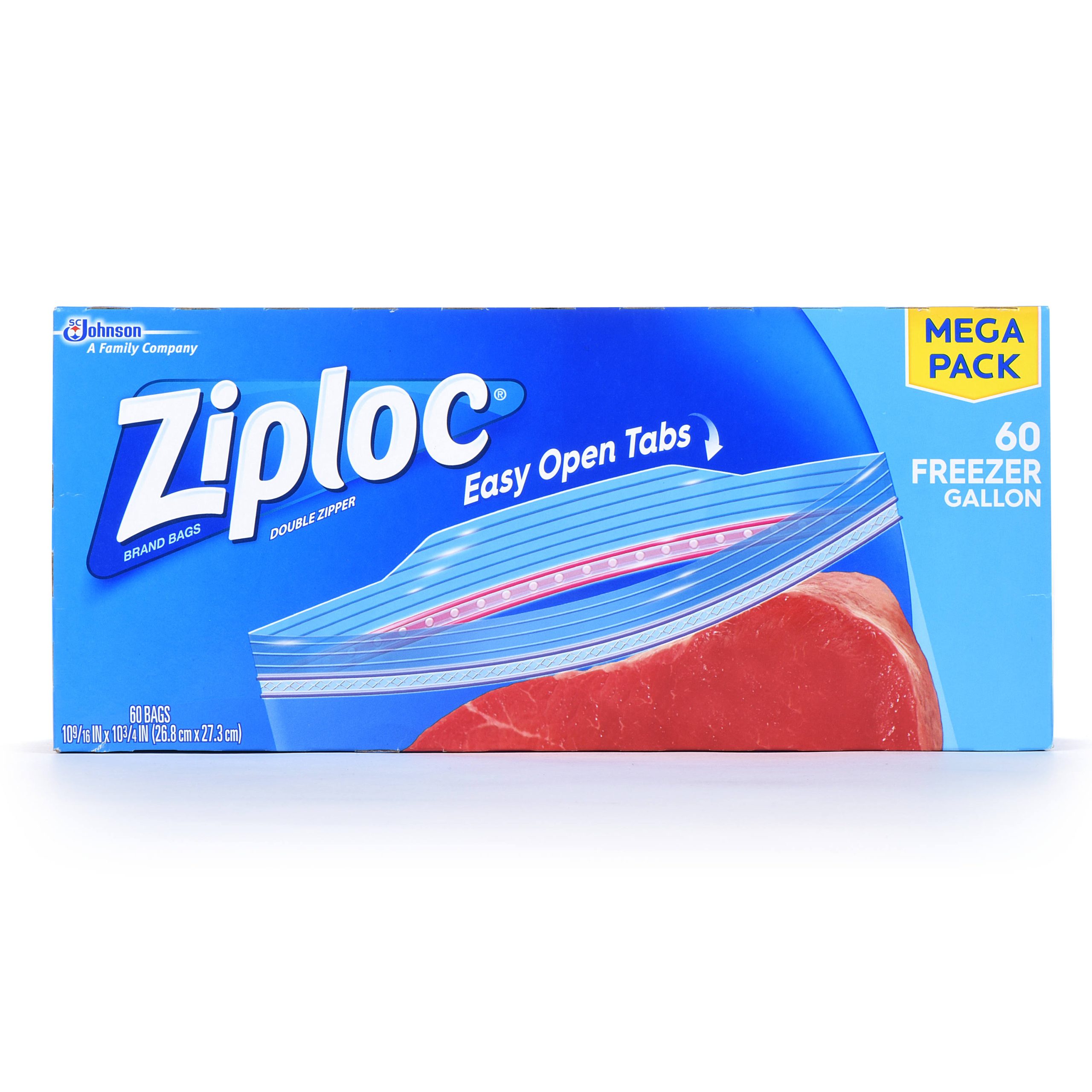 47c148c292ef8c5f1c4a6229275d2909af785baa9661b0f0a740bc6e9c3b113e.jpg Ziploc Freezer Bags Gallon 60 ct - Image 1